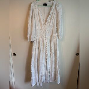 ASOS White Floral Womens Dress